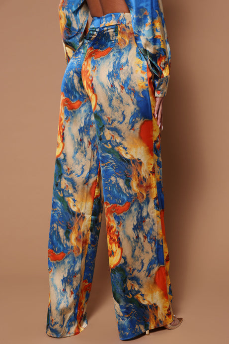 Sadie Wide Leg Pant – Royal Combo