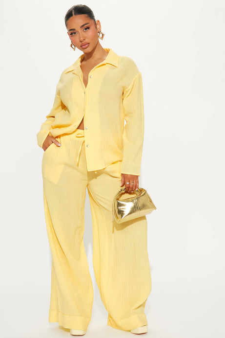 More Life Pant Set – Yellow
