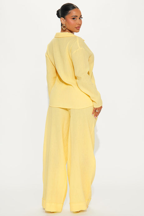 More Life Pant Set – Yellow