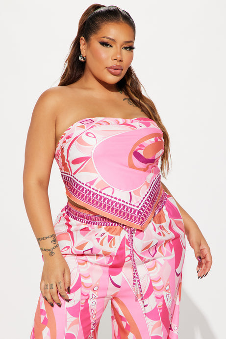 Blush Handkerchief Wide Leg Set
