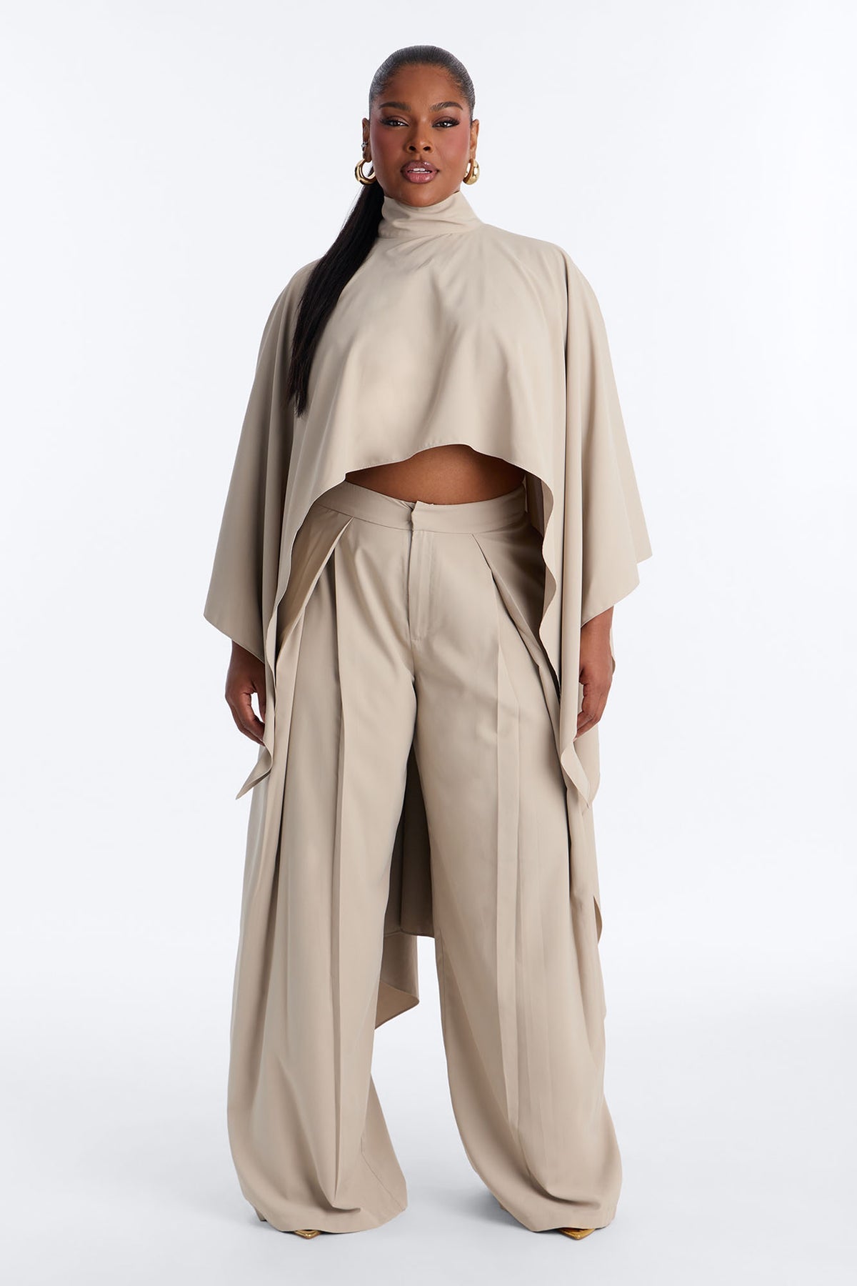 Sculpted Ease Taupe Two-Piece Set