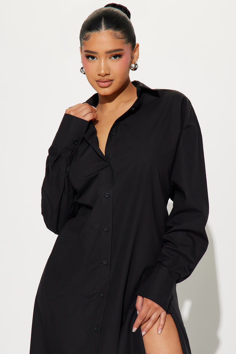 Eleanor Oversized Shirt Maxi Dress