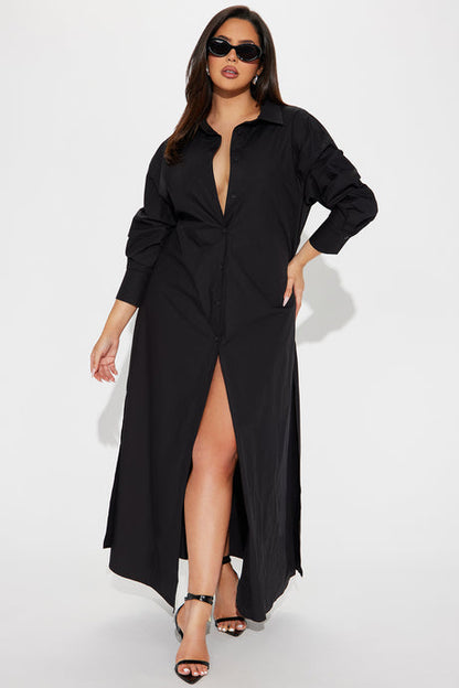 Eleanor Oversized Shirt Maxi Dress