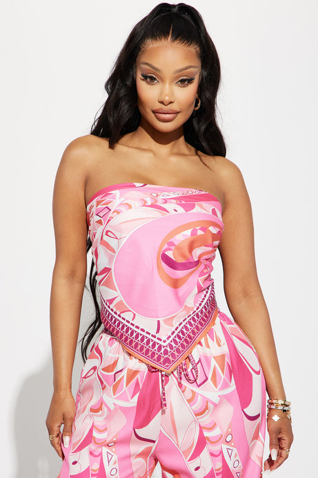 Blush Handkerchief Wide Leg Set