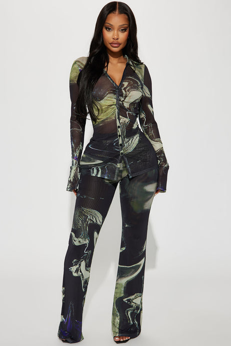 Gisella Pant Set – Black Combo