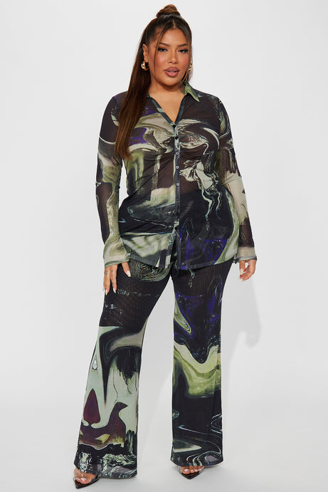 Gisella Pant Set – Black Combo