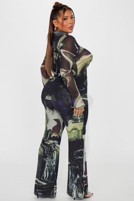 Gisella Pant Set – Black Combo