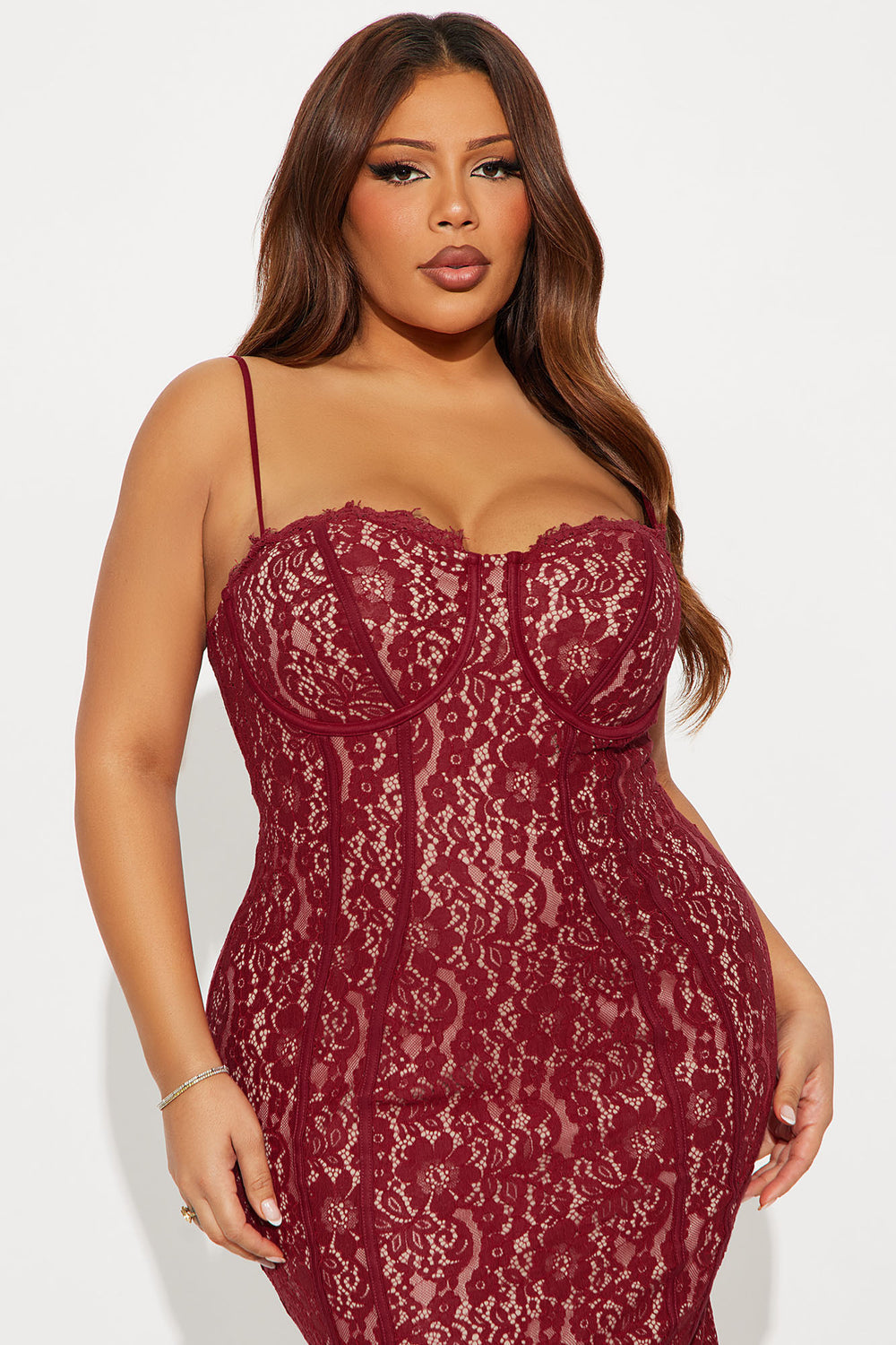 Sweetheart Lace Maxi with Adjustable Straps