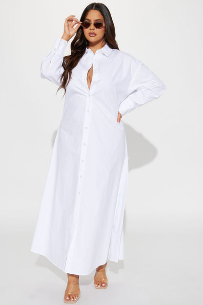 Eleanor Oversized Shirt Maxi Dress