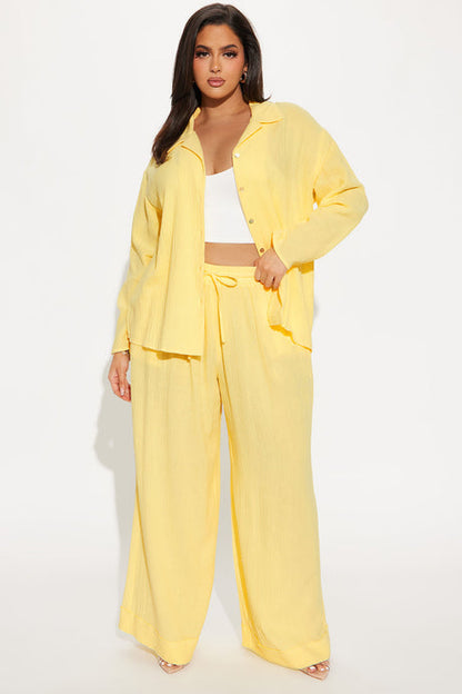 More Life Pant Set – Yellow